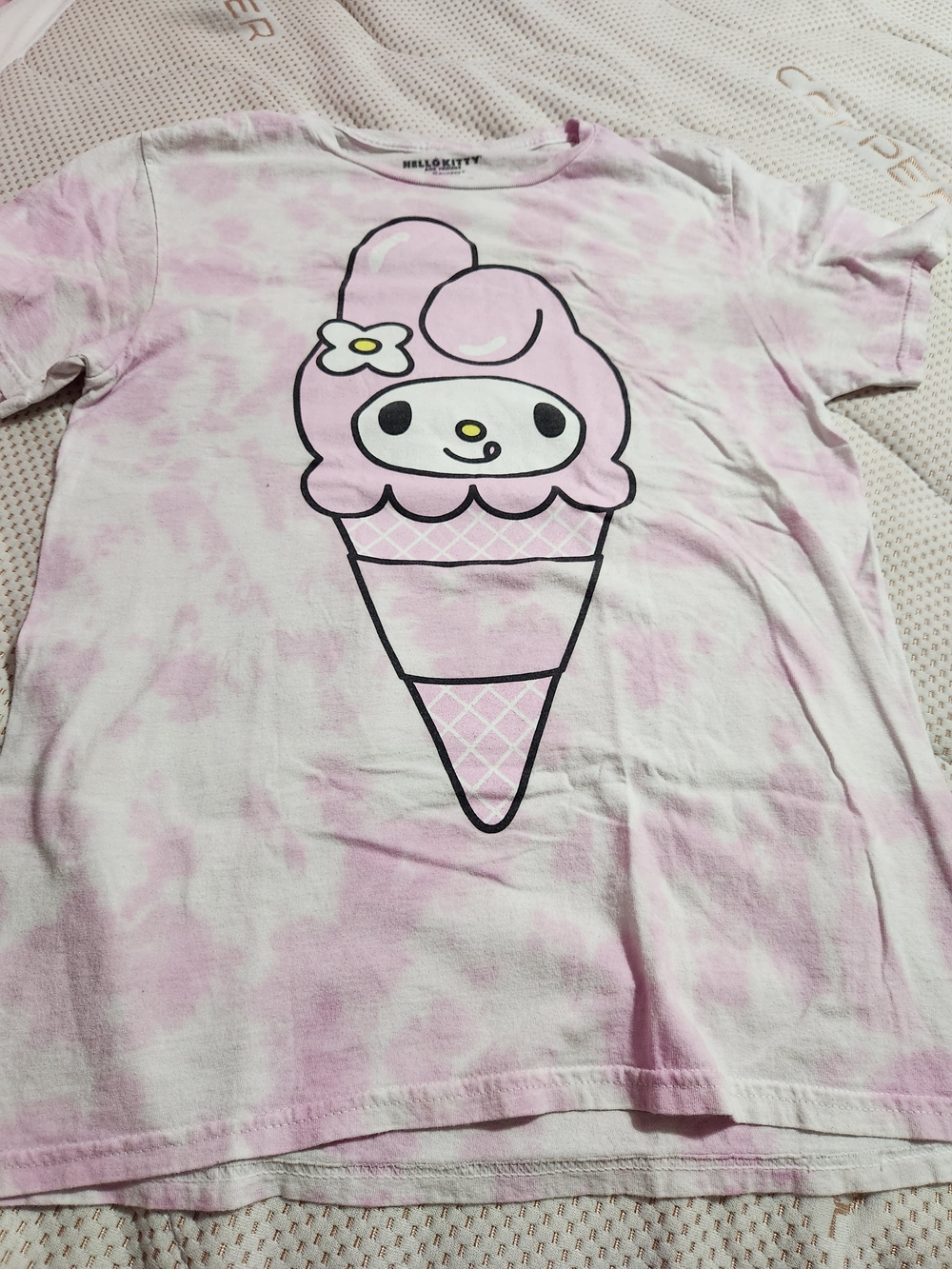Sanrio My Melody Ice Cream Graphic Tee - Pink & White